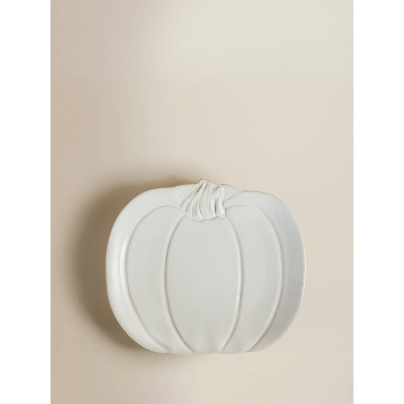 Stacey Solomon cream pumpkin-shaped plate, UK version