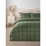 Stacey Solomon check brushed cotton duvet set single, UK version