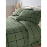 Stacey Solomon check brushed cotton duvet set single, UK version