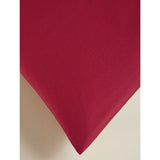Red brushed cotton pillowcase pair - British product