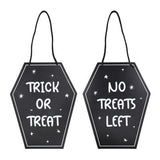 Halloween Trick-Or-Treat sign polypropylene 24.2x30.5 cm, imported from the UK