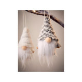 GH gonk baubles set of 8 white 7x5x5cm (British brand)