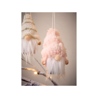 GH gnome baubles pink set of 8 (British brand)
