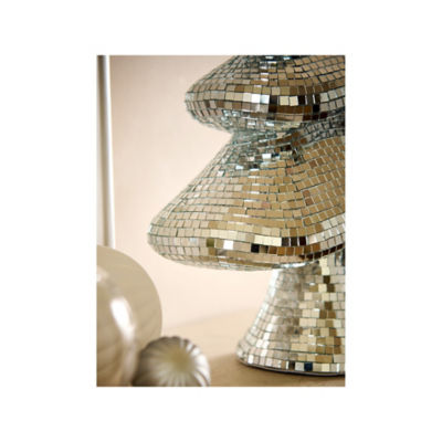 GH mosaic silver Christmas tree decor 40cm, imported from the UK