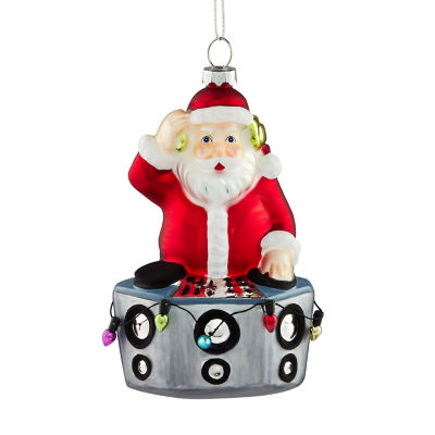 GH glass bauble skateboarding dinosaur 13cm (British brand)