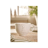Stacey Solomon white Christmas tree textured mug, imported from the UK