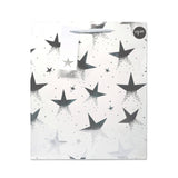 Gift bag silver star large portrait - British product
