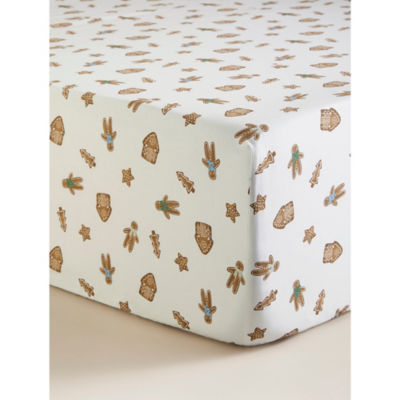Christmas gingerbread fitted sheet king size, UK version