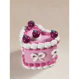 ASDA Pink Heart Cake Lidded Pot 12 x 10 x 11cm- Buy online at McGrocer
