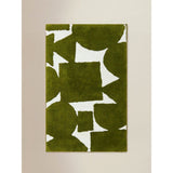 ASDA Green Abstract Shapes Cotton Bath Mat 50x80cm- Buy online at McGrocer