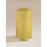 Warm Amber Cedar scented star pillar candle, imported from the UK