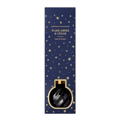 Warm Amber & Cedar Bauble Diffuser 100ml - British product