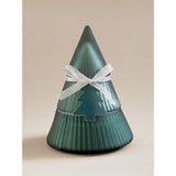 Candle Frosted Pine & Eucalyptus tree-shaped glass - British product