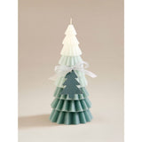 Frosted Pine & Eucalyptus ombre wax tree candle 112cm (British brand)
