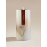 Spiced Berries & Mandarin botanical pillar candle red, UK version