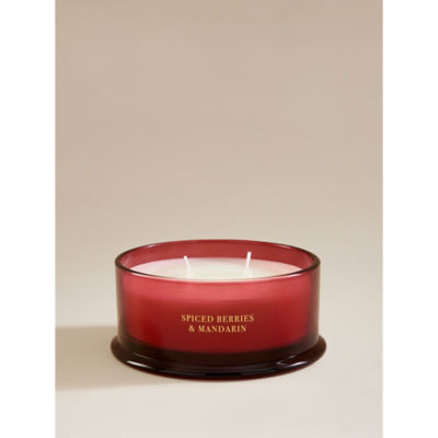 Spiced berries and mandarin large table candle (British brand)