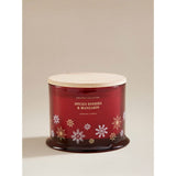 Spiced Berries & Mandarin scented candle with wooden lid (British brand)