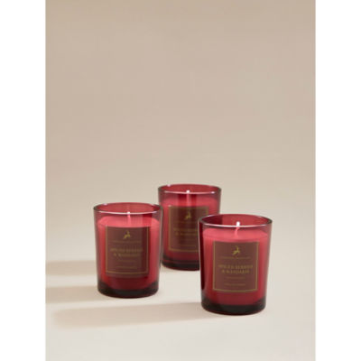 Spiced berries mandarin votive candle set - British product