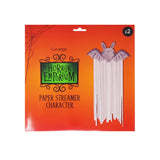 Halloween paper garland with vampire ghost and bat streamers (British brand)