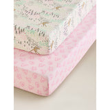 ASDA Disney Bambi Cotton Jersey Cot Bed Fitted Sheets 140 x 70 x 18 cm Set of 2- Buy online at McGrocer