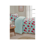 ASDA Blue Strawberry Reversible Duvet Single- Buy online at McGrocer