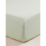 ASDA Green & White Gingham Fitted Sheet Double- Buy online at McGrocer