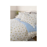 ASDA Stacey Solomon White & Lemon Frill Trim Cotton Duvet Set Double- Buy online at McGrocer