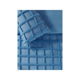 King microfibre duvet set with tufted grid design (British brand)