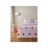 ASDA Gingham Tufted Strawberries Duvet Set Single- Buy online at McGrocer