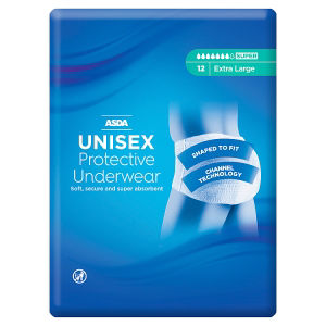 ASDA Unisex Protective Underwear Extra Large 12 Pack