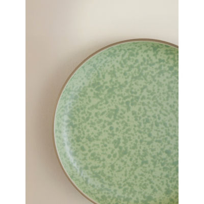 Green concrete side plate 20.5cm, imported from the UK