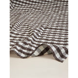 Brown check cotton tablecloth 230x140cm, UK version