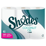Shades by ASDA coconut oil toilet tissue 6 rolls, UK version