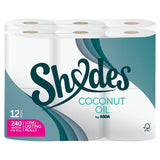 Shades by ASDA coconut oil toilet tissue 12 rolls (British brand)
