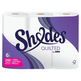 Shades by ASDA quilted toilet tissue 6 rolls, UK version