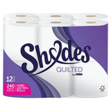 ASDA Shades Quilted toilet tissue 12 rolls - British product