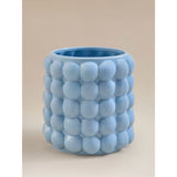 Blue Bobble Planter ceramic glazed 15.5cm, imported from the UK