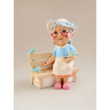 Grandma Bench Gnome hand-painted ornament - British product