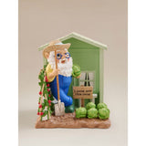 Hand painted gardening gnome ornament, imported from the UK