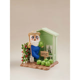 Hand painted gardening gnome ornament, imported from the UK