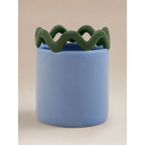ASDA Blue & Green Ceramic Wavy Planter- Buy online at McGrocer
