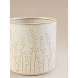 Cream ceramic leaf planter 15cm - British product