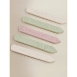 Ceramic plant labels set of 5 multicoloured herb designs, UK version