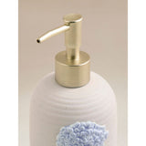 Stacey Solomon natural floral soap dispenser in stoneware, UK version