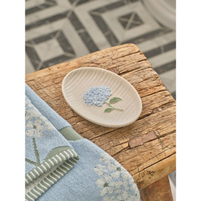 ASDA Stacey Solomon Hydrangea Floral Embossed Soap Dish 15 x 10 x 2cm- Buy online at McGrocer