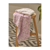 ASDA Stacey Solomon Lilac Ribbon Floral Cotton Guest Towels - Set of 2 (40x60cm)- Buy online at McGrocer