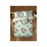 ASDA Bridgerton Green Large Bloom Collegiate Reversible Duvet Set King- Buy online at McGrocer