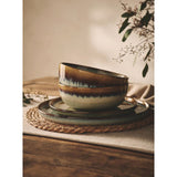 ASDA Brown Rustic Reactive Glaze Dinner Set 12 Piece- Buy online at McGrocer