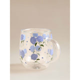 Stacey Solomon hydrangea glass mug double wall (British brand)