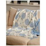Stacey Solomon blue and white hydrangea throw 150x120cm, imported from the UK